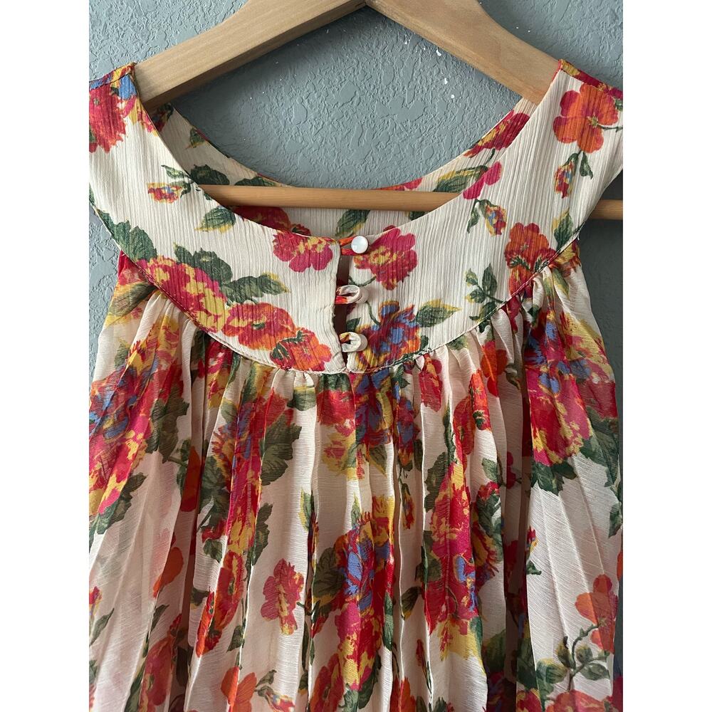 Free People Pleated Floral Dress - Picture 9 of 11